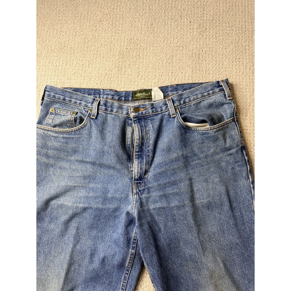 Eddie Bauer Authentic Denim Relaxed Fit Jeans Men's W40 L30 Blue Cotton